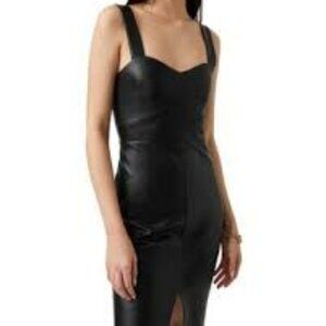 French Connection Crolenda Faux Leather Dress